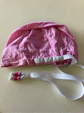 LA Dodgers Pink scrub/ surgical Cap with Adjustable Strap